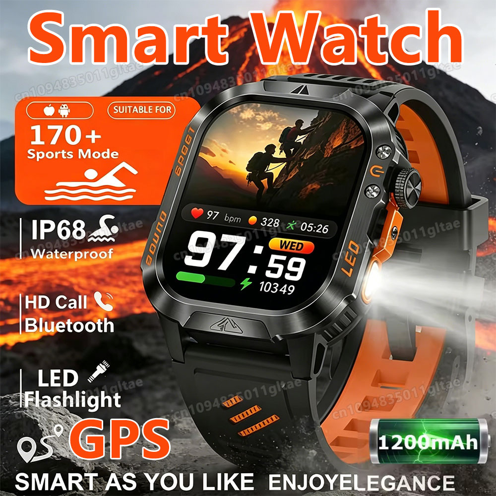 Smartwatch X12 - ساعة ذكية عسكرية جديدة للرجال لعام
