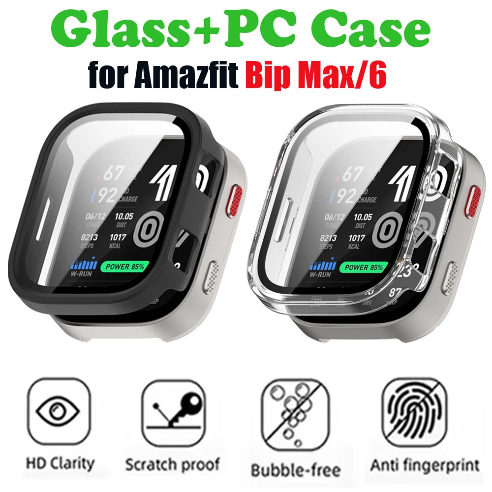 Amazfit Smartwatch Accessories - غطاء زجاجي + حافظة لـ Amazfit
