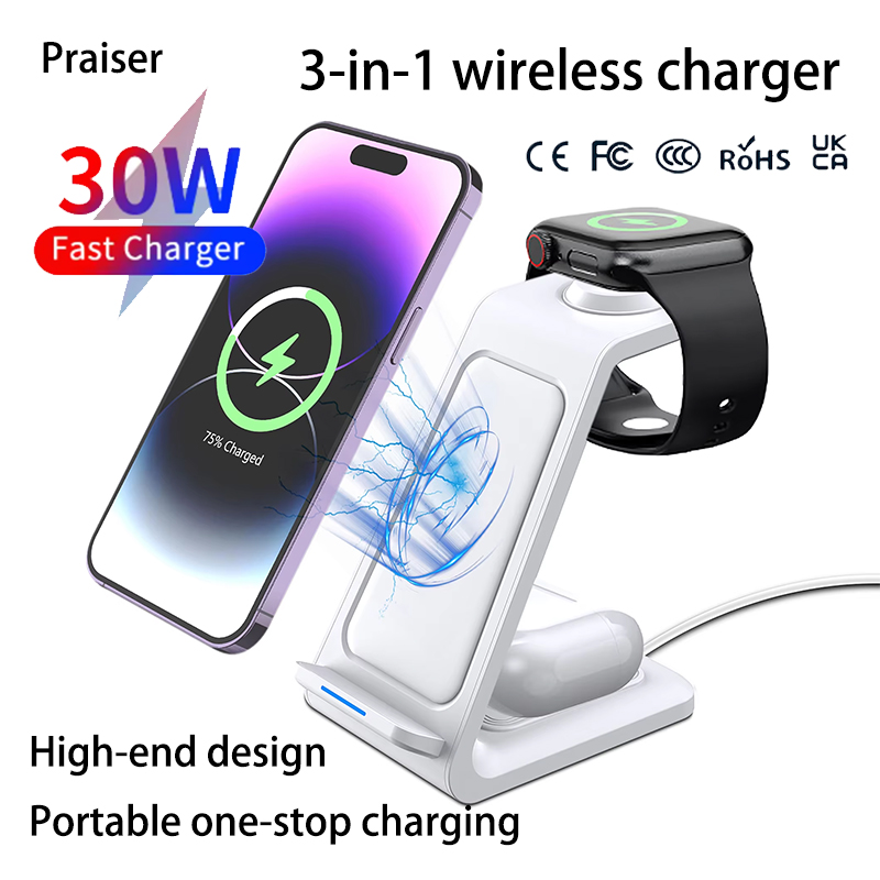 Watch Charger Cable - شاحن لاسلكي 3 في 1 بقوة