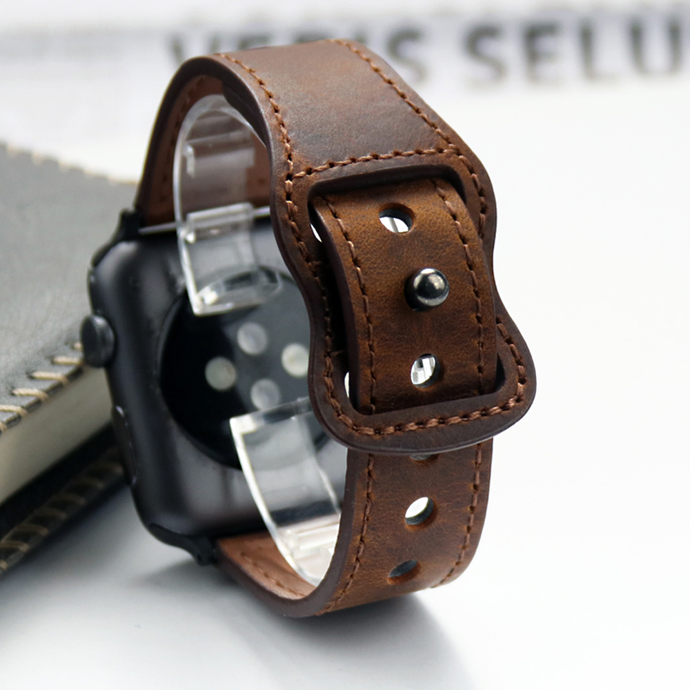 Smartwatch Accessories Shop - جلد طبيعي Correa حزام ل سوار