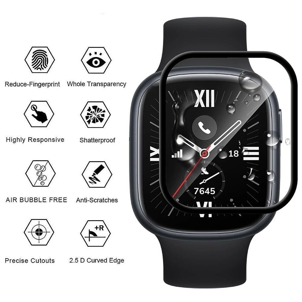 1-5 قطع من الفيلم الناعم TPU ل - مراجعة Watch Case Bumper وسعره