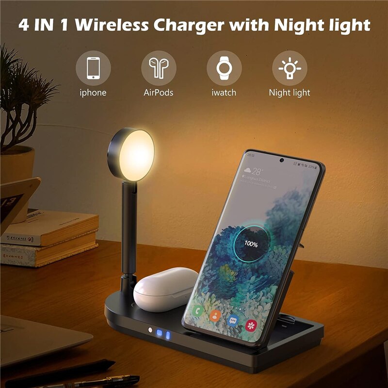 حامل شحن لاسلكي قابل للطي 3 في - مراجعة Watch Charger Cable وسعره