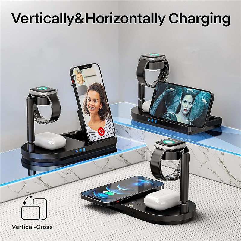 حامل شحن لاسلكي قابل للطي 3 في - مراجعة Watch Charger Cable وسعره