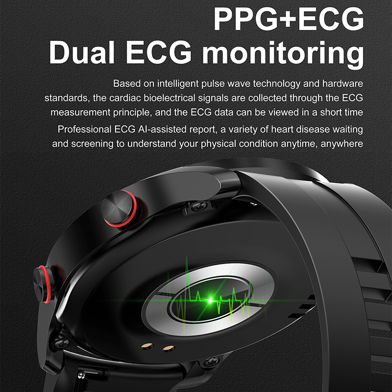 ECG + PPG بلوتوث دعوة ساعة ذكي - مراجعة Smartwatch Face وسعره
