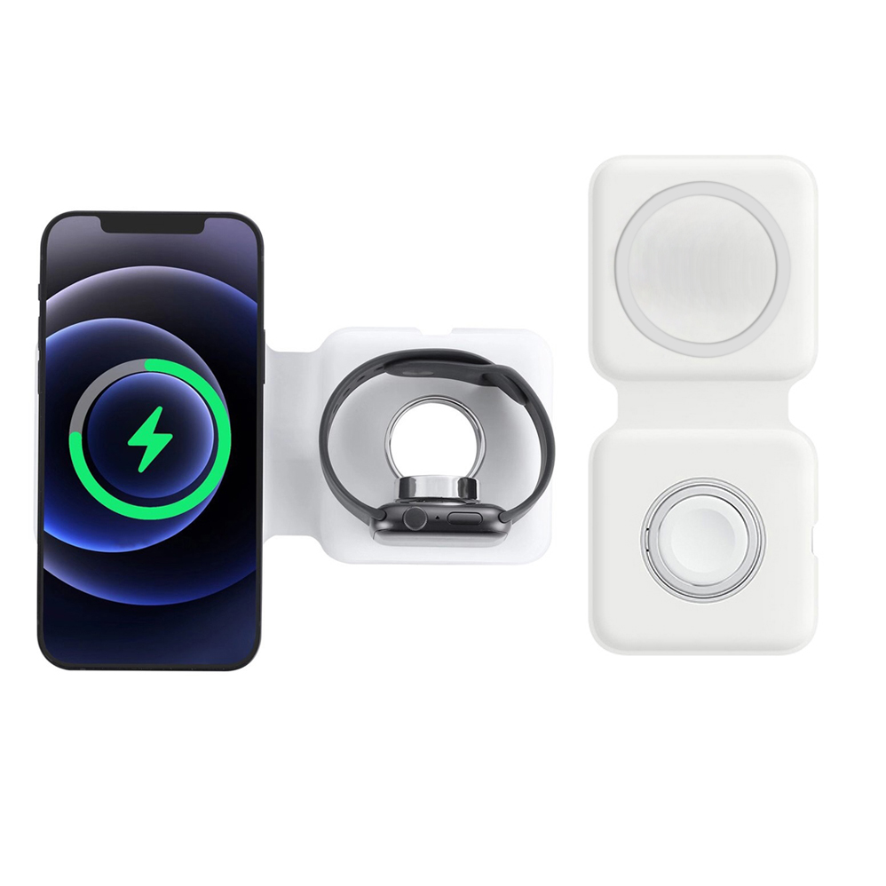 2IN1 Magsafe Duo المغناطيسي شا - مراجعة Smartwatch X12 وسعره