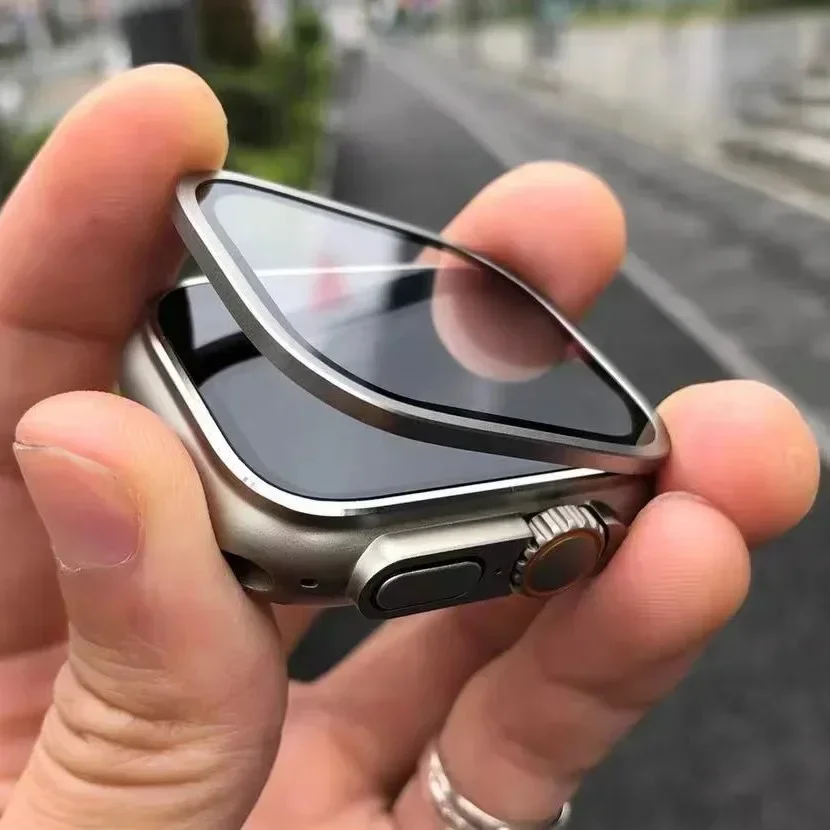 زجاج مقسى لساعة أبل الترا 49 م - مراجعة Watch Case Bumper وسعره