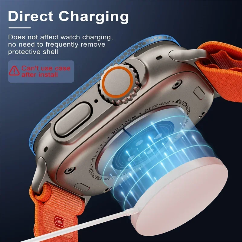 زجاج مقسى لساعة أبل الترا 49 م - مراجعة Watch Case Bumper وسعره