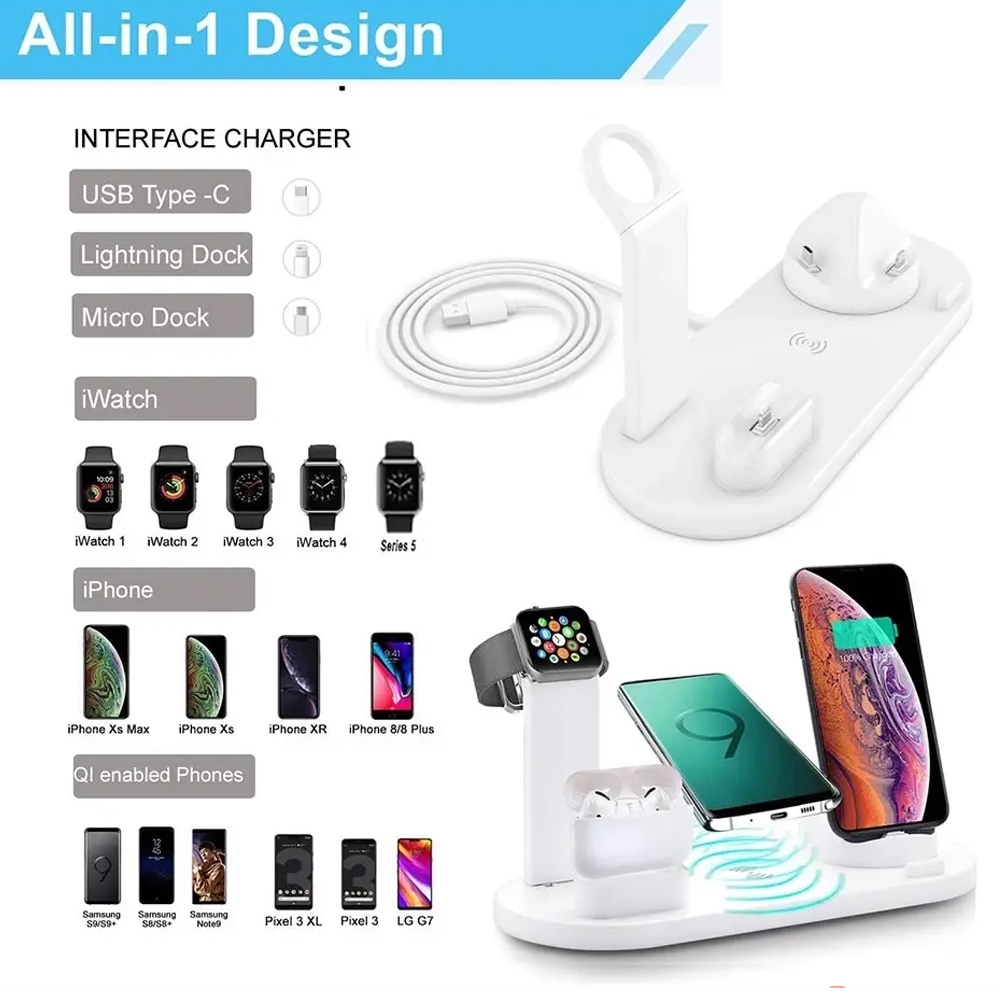 شاحن لاسلكي 7 في 1 بقوة 30 واط - مراجعة Watch Charger Cable وسعره
