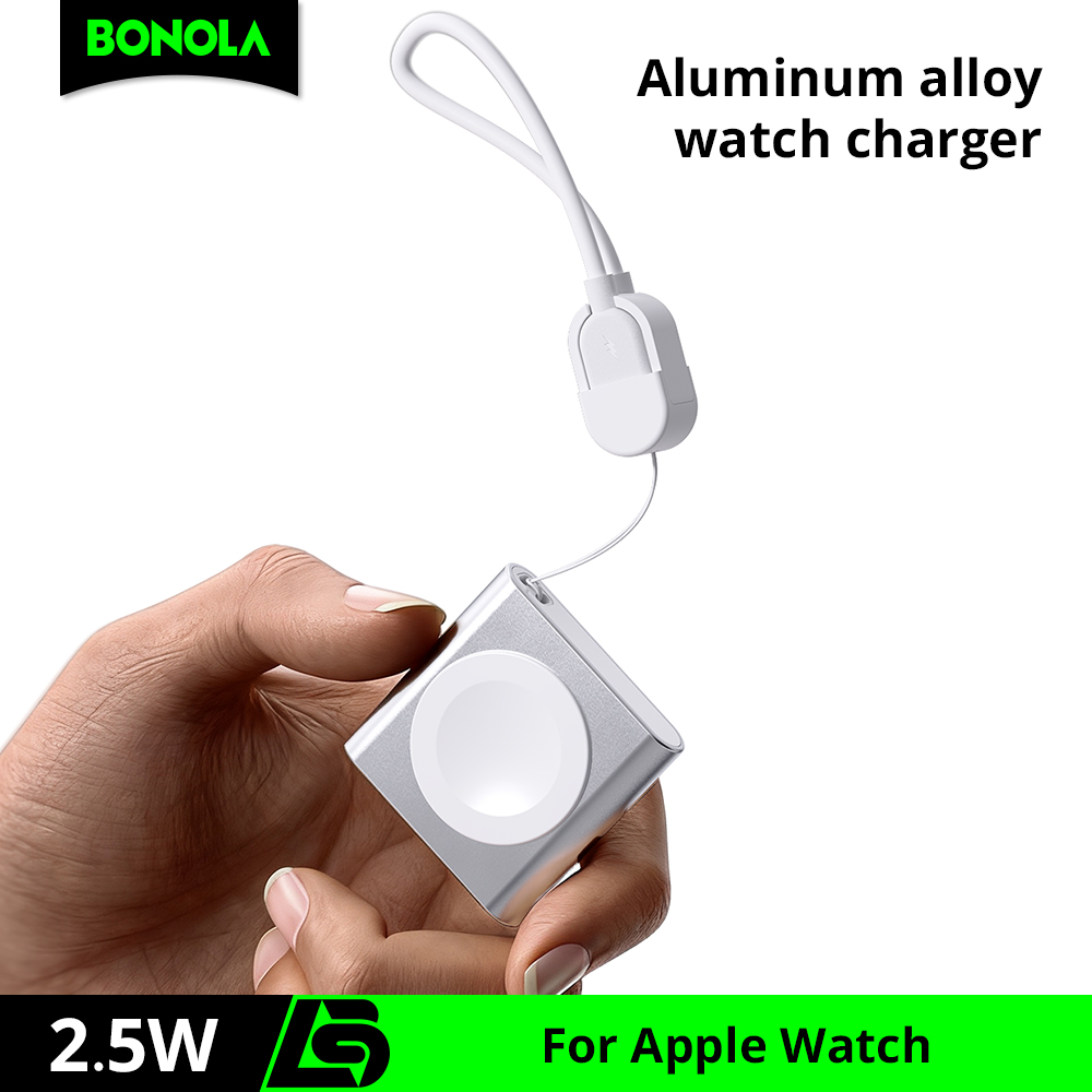 شاحن بونولا لساعة أبل، كابل US - مراجعة Watch Charger Cable وسعره