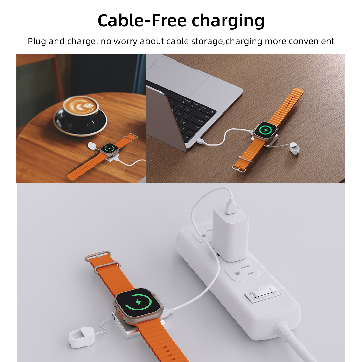 شاحن بونولا لساعة أبل، كابل US - مراجعة Watch Charger Cable وسعره