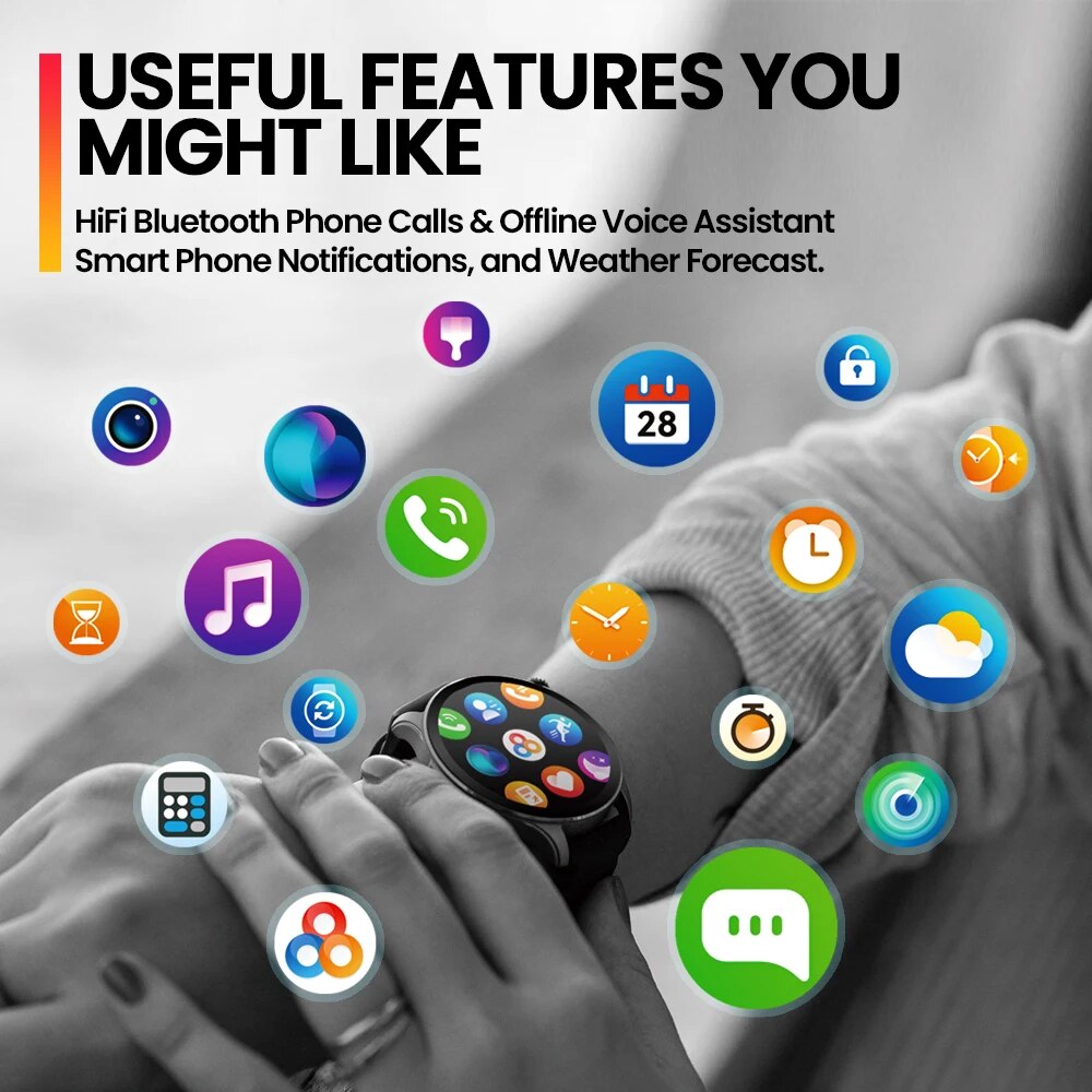 جديد Zeblaze Btalk 3 PRO 1.43  - مراجعة Smartwatch Face وسعره