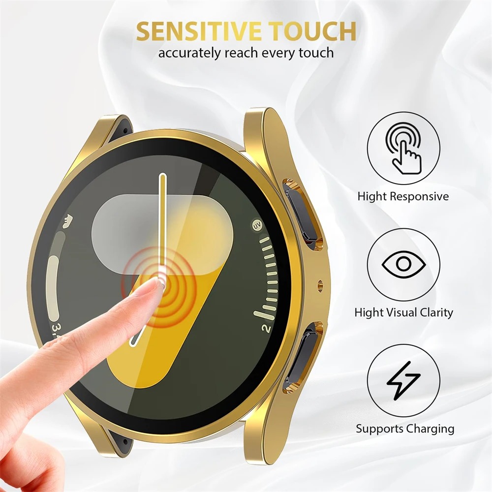 قطعتان من غطاء الحماية الشفاف  - مراجعة Accessories For Galaxy Watch 5 وسعره