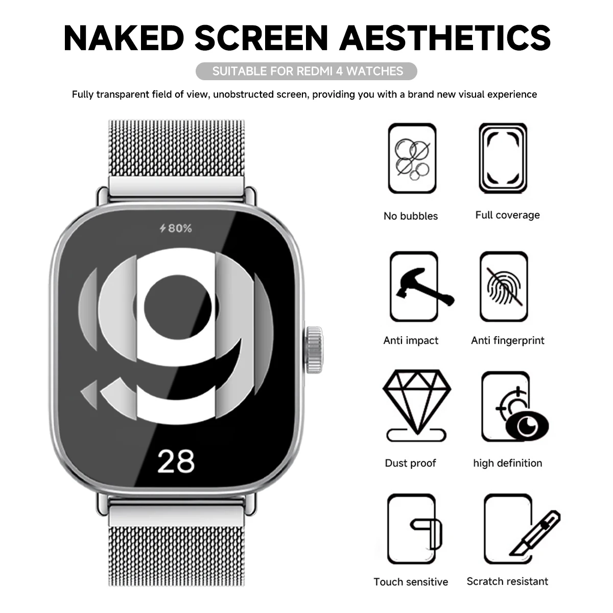 واقي شاشة من الزجاج المقسى لسا - مراجعة Smartwatch Icon وسعره