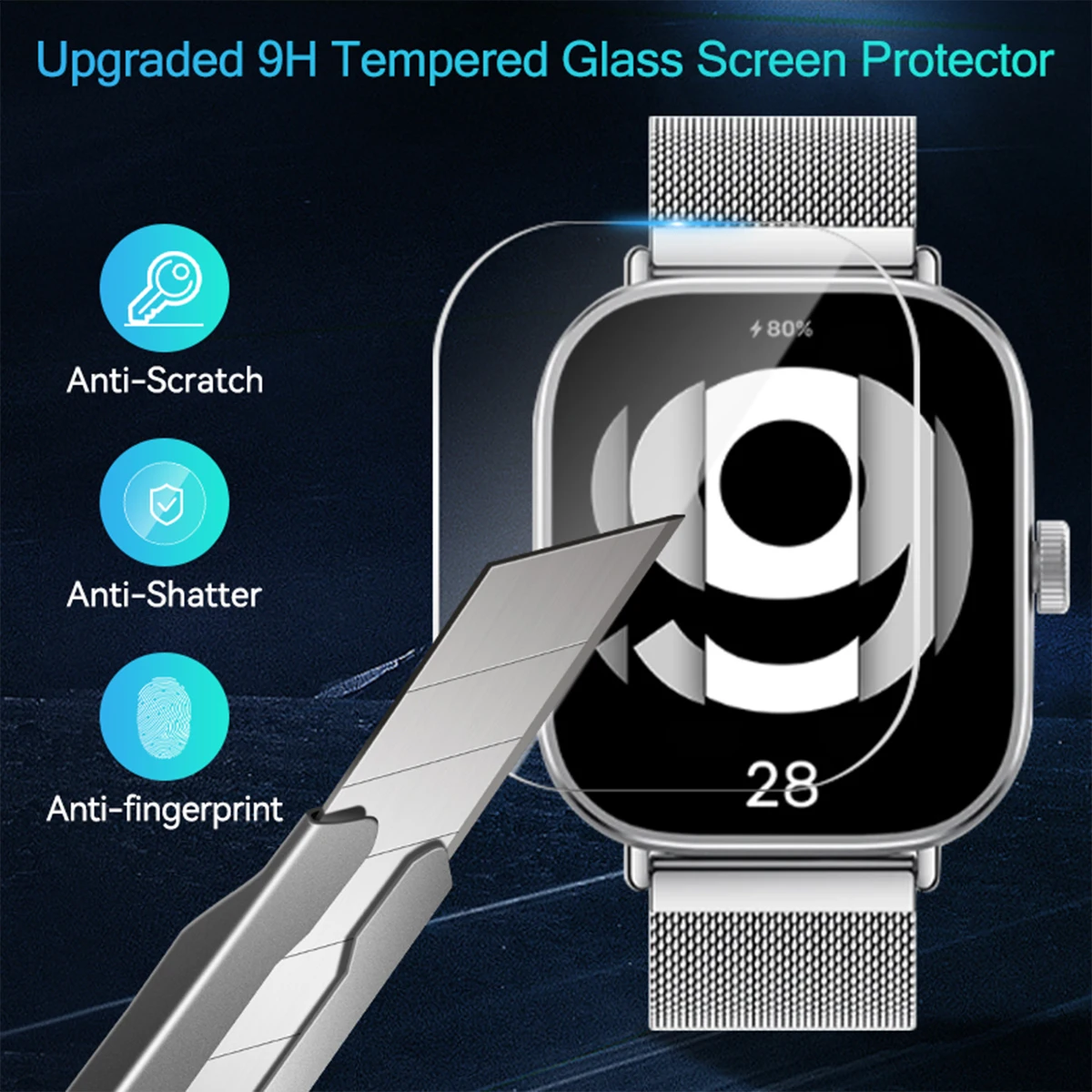 واقي شاشة من الزجاج المقسى لسا - مراجعة Smartwatch Icon وسعره