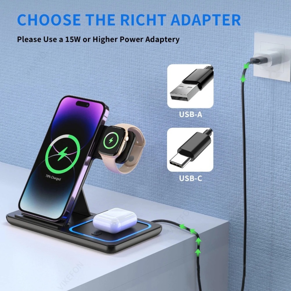 محطة شحن لاسلكية قابلة للطي 3  - مراجعة Watch Charger Cable وسعره