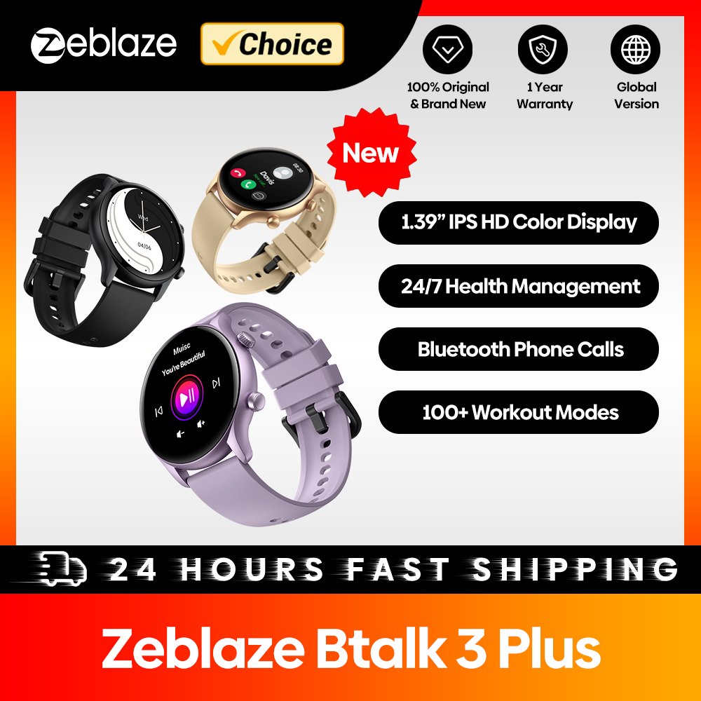 ساعة ذكية جديدة Zeblaze Btalk  - مراجعة Smartwatch Face وسعره
