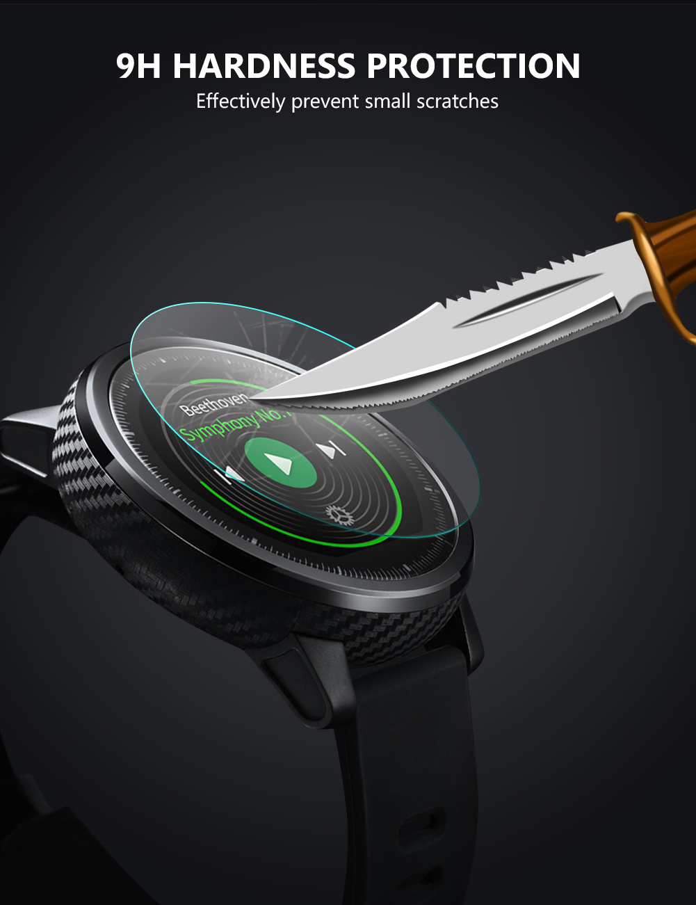 عبوتان من واقي الشاشة الزجاجي  - مراجعة Smartwatch Icon وسعره