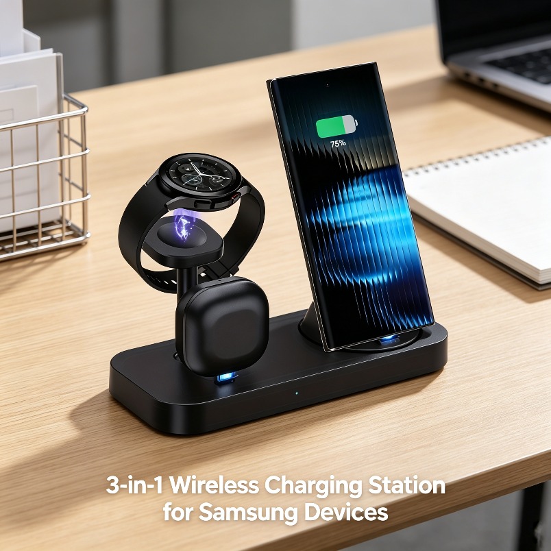شاحن لاسلكي 3 في 1 بملف مزدوج  - مراجعة Watch Charger Cable وسعره