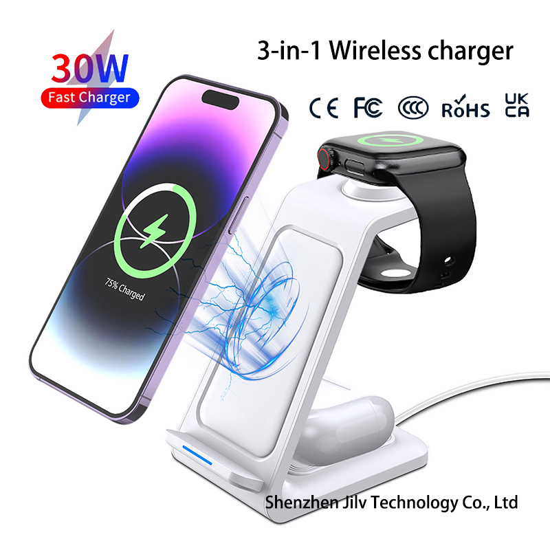شاحن لاسلكي 3 في 1 بقوة 15 واط - مراجعة Watch Charger Cable وسعره