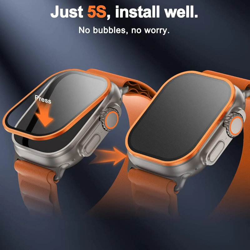 زجاج مقسى لساعة أبل ألترا 49 م - مراجعة Smartwatch Straps & Accessories وسعره